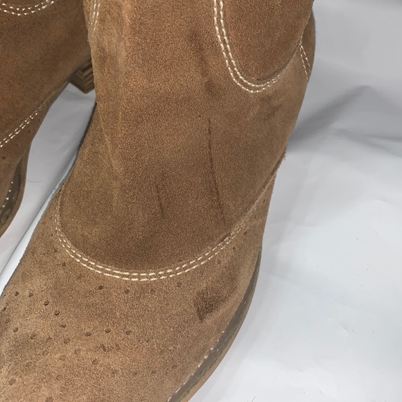 AMERICAN Eagle Tan Leather Heeled Boot Size 8.5 1671-249 - Picture 3 of 13